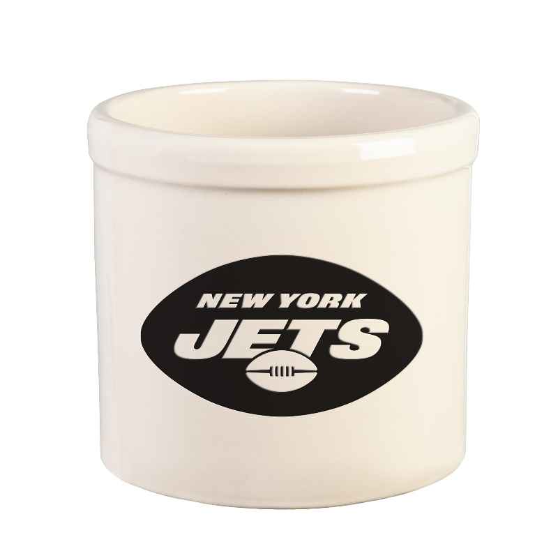 NFL Team Logo Stoneware Crock (new york jets)